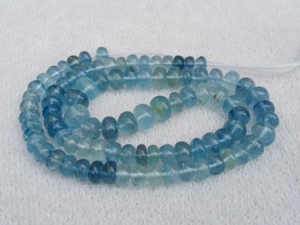 Cuentas Redondas Lisas de Aguamarina Natural Multicolor, Piedras Preciosas Auténticas de 5-7 mm, 16 Pulgadas, para Hacer Joyas, Pulseras, Collares, Brazaletes - Product Image 2