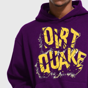 Sweat-shirt à capuche pour homme Dirt Quake, coupe classique, en molleton de coton 300g, imprimé, poche avant, streetwear, décontracté, vêtements d'hiver - Product Image 6