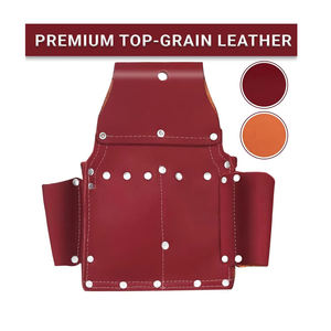 Different Size Multiple Pockets Customized Leather <b>Tool</b> <b>Bags</b> / New Model Heavy Duty Comfortable Leather <b>Tool</b> <b>Bags</b> - Product Image 2
