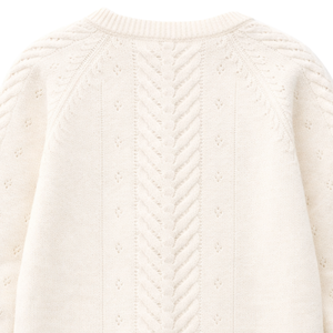 Cardigan en tricot neutre pour bébé, en acrylique doux, à manches longues, boutonné devant, pour l'hiver, pour nouveau-nés, nourrissons, filles et garçons - Product Image 5