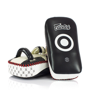 Latest Model Fairtex Black Standard Curved Kick <b>Pads</b> Original Leather Adult Training MMA Muay Thai <b>Pads</b> Target Kick Shields - Product Image 5