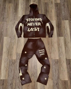 Nouvel Arrivage – Survêtement Unisexe Décontracté et Élégant, Respirant, Écologique, Hiver, avec Impression Gonflée – Qualité Supérieure - Product Image 5