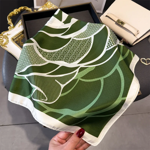 Pañuelo de Diseño de Lujo con Estampado para Mujer, Pañuelos de Seda, Bandana, Hiyab, Pañuelo para el Cuello, Chal, Pañuelo para el Cabello, Foulard, Envoltura para Dama - Product Image 5