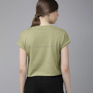 Nardon เสื้อยืดเอวลอยสำหรับผู้หญิงเสื้อยืดเอวลอยทำจากผ้าฝ้ายออร์แกนิกเป็นมิตรต่อสิ่งแวดล้อมเสื้อยืดแบบยั่งยืน - Product Image 2