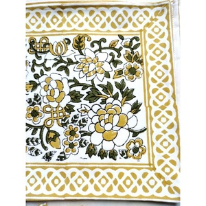 Tendencia toalla de cocina, mesa de comedor cubierta corredor nuevo indio de lona de algodón bloque de mano conjunto Impresión de 6 lugar mat & 6 servilletas - Product Image 5