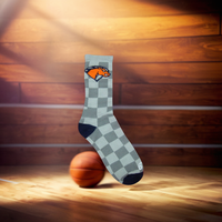 Chaussettes de sport en coton éponge rayées longues à la cheville, personnalisées de haute qualité, pour adultes et garçons, avec logo tricoté et semelle épaisse, idéales pour le basketball et le baseball au printemps.