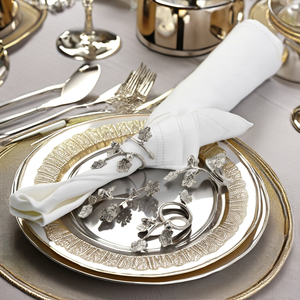 Anillo para servilletas S/4 para Hotel, restaurante y mesa de comedor para el hogar, decoración de Metal y acabado, producto superior, soporte para servilletas - Product Image 3