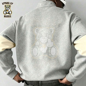 Sudadera Personalizada Premium con Cierre de Cremallera, Estilo Urbano para Hombre, Mezcla de Poliéster/Algodón, Corte Regular, Cuello Camisero, Marca Privada OEM - Product Image 2
