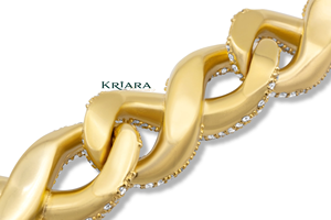 Bracelet à maillons en or 18 carats S925 avec moissanite, taille brillant rond, micro-pavé, bijoux de luxe unisexe - Product Image 2