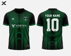 X Sports City Comfortable Breathable Fabric Adult Size Soccer Uniform 100% High Quality Regular Fit Short Sleeve Printed - Product Image 1