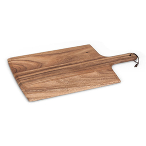 Planche à découper en bois d'acacia avec poignée pour pizza |   Planche à découper en bois, plateau de service pour pain et fromage - Product Image 4