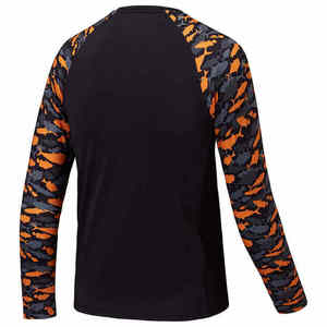 Camisa de Pesca de Manga Larga para Hombre, Estampado de Camuflaje, UPF 50, Secado Rápido, Poliéster, para Actividades al Aire Libre - Product Image 3