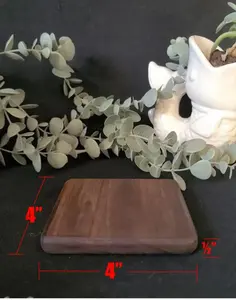 Posavasos de Madera para Bebidas, Resistentes a los Arañazos, a las Manchas y Fáciles de Limpiar, Perfectos para Uso en Mesas Interiores y Exteriores - Product Image 5