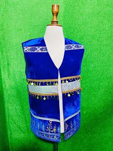 Auténtico Vestido Corto Nómada Afgano con Bordados Vibrantes de Cuentas, Adornos Tradicionales de Monedas y Costuras a Mano Pesadas - Product Image 4