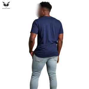 Camisetas Deportivas de Manga Corta de Algodón de Alta Calidad, Servicio OEM, Último Estilo, con Tecnología de Absorción de Humedad para Gimnasio - Product Image 3