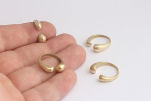 Raw Brass <b>Ring</b> Brass Band <b>Ring</b> Adjustable <b>Ring</b> <b>Blank</b> <b>Ring</b> Base Hoop Loop Connector Findings MS Handicraft Ms-wc-001 Durable - Product Image 3