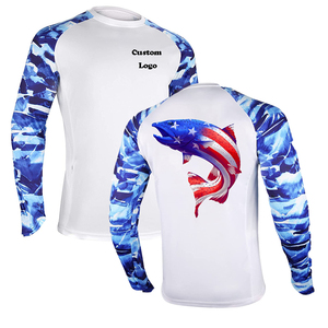 Camisa de Pesca Personalizada para Hombre con Protección Solar UPF 50, Manga Larga, Absorbe la Humedad, Poliéster y Spandex, Ajuste de Alto Rendimiento - Product Image 1