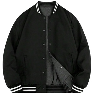 Custom Logo Men's Varsity Jacket Stand Collar High Quality Eco-Friendly Windproof Casual Winter Fall Breathable 2026 - Product Image 1