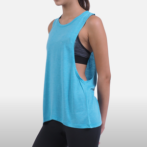 Débardeurs de sport décontractés pour femmes, couleur unie, coupe ajustée, qualité supérieure, respirants, 100 % coton, séchage rapide, écologiques - Product Image 5