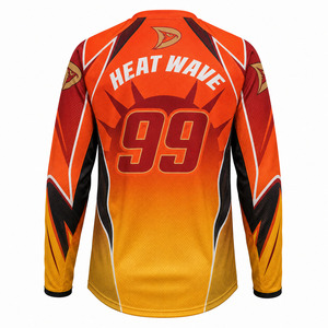 Maillot de motocross sublimé OEM Premium à manches longues, respirant, pour course MX, vêtements tout-terrain personnalisés - Product Image 3