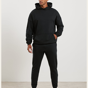 Sweat à capuche sur mesure en molleton 100 % coton de haute qualité, coupe oversize et courte, en tissu French Terry, pour hommes – Vente en gros - Product Image 1
