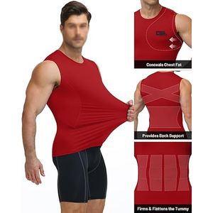 Top Quality Sleeveless Compression Shirt For <b>Men</b> <b>Stretch</b> Fit Quick Dry Running Fitness And Training - Product Image 3