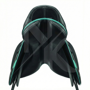 Selle de dressage anglaise en cuir véritable souple, best-seller, pour courses de chevaux, fabriquée au Pakistan, couleur personnalisée, confortable et durable - Product Image 4