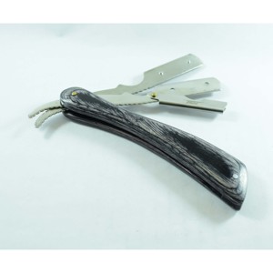 มีดโกนพับได้คมกริบ ขายดี ด้ามไม้ มีดโกนนิรภัย สแตนเลส - Product Image 2