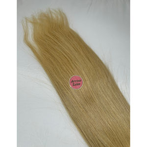 Extensions de cheveux indiens Remy lisses couleur blonde 613, trame double cousue à la machine, pour couleurs plus foncées uniquement - Product Image 6