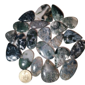 AAA + Qualité Naturel Belle Mousse Agate Cabochon Lot de Pierres Précieuses en Vrac pour la Guérison Bijoux Exclusif Belle Mousse Gemme - Product Image 2