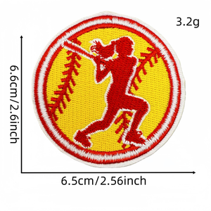 Écusson en tissu sergé brodé sur mesure, fabriqué à la machine, avec motif cœur et fleur, thermocollant ou à coudre, pour vêtements, sacs, chapeaux - Product Image 5