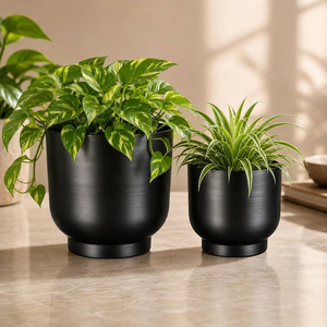 Wholesale Supplier Metal Planter Pot Stand Farmhouse Decor Tabletop Iron Rustic Flower Vase Pot - Product Image 6