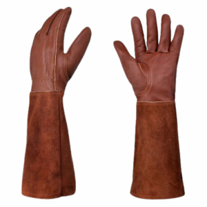 Guantes de Trabajo de Cuero Resistentes al Calor OEM, Guantes de Soldadura Ignífugos con Palma Reforzada para Uso Industrial y de Seguridad - Product Image 1
