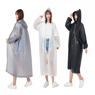 Eva Fashion Unisex Adult Raincoat Colorful Rainy Season Protection