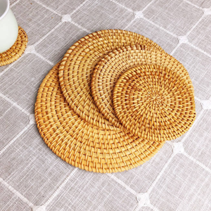 Plato Clásico de Mimbre Natural, Hecho a Mano, Ecológico, Decoración de Mesa para el Hogar y Restaurantes, Hecho en Vietnam - Product Image 1