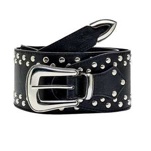 Men's Premium Quality Casual Cow Hide Genuine Leather <b>Square</b> Solid Customizable Belt <b>Adjustable</b> Length Steel Eco-Friendly - Product Image 5