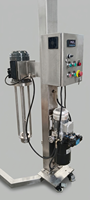 Mélangeur homogénéisateur industriel haute vitesse en acier inoxydable, machine de mélange de liquides multi-usages 100/200L avec moteur AC pour l'alimentation