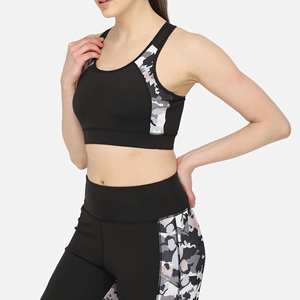 High Quality Custom Solid Grey One Shoulder Breathable Medium Support Sports Bra Push-Up Strappy Backless Fitness Gym Yoga Plus - Product Image 3