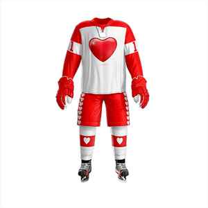 Maillot de hockey sur glace pour homme, col en V, manches longues, sublimé, rayé bleu et jaune, évacuation de l'humidité, coupe classique, vêtement d'hiver - Product Image 3