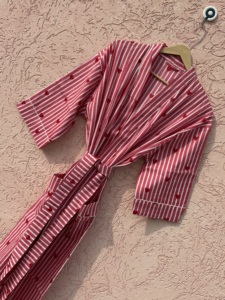Kimono de Algodón Hecho a Mano para Mujer, Estilo Bohemio, Casual, Ecológico, de Manga Larga, con Estampado Floral, Ropa de Dormir para Primavera/Verano - Product Image 3