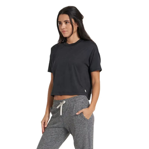 T-shirts personnalisés en coton pour femmes, coupe ajustée, avec logo, pour le fitness, t-shirts moulants pour femmes, crop tops pour femmes - Product Image 5