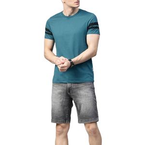 Venta al por mayor 100% algodón hombres Casual verano Camisetas OEM/ODM personalizable ajuste suelto y patrón sólido - Product Image 1