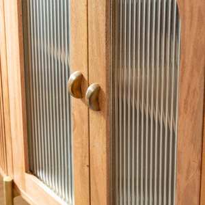 Vitrina redonda de madera de mango Vandana Optima Sierra - Product Image 5