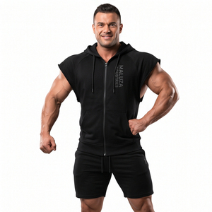 Conjunto de Sudadera con Capucha y Pantalones Cortos de Verano para Hombre, Marca Personalizada, Hombros Caídos, Estilo Oversize, 100% Poliéster French Terry, Casual - Product Image 4