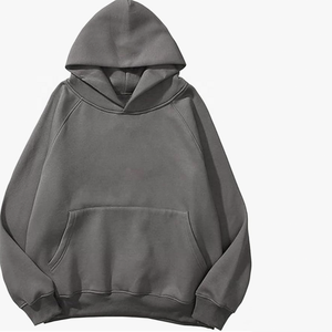 Sudaderas con capucha de gran tamaño para hombre Sudaderas con capucha de gran tamaño para mujeres y hombres Parejas Sudadera con capucha sólida básica de lana - Product Image 4