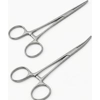 Pinces chirurgicales personnalisées en acier inoxydable, courbées et droites, pour hémostase, certifiées CE, ensemble d'instruments manuels de classe médicale