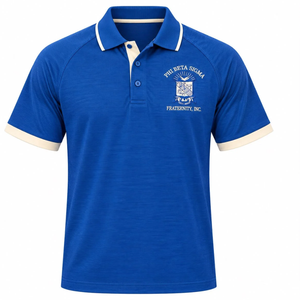 Polo Deportivo Phi Beta Sigma Dri Fit Azul Rey de Manga Corta con Cuello y Botones, para Golf y Uso Casual - Product Image 3