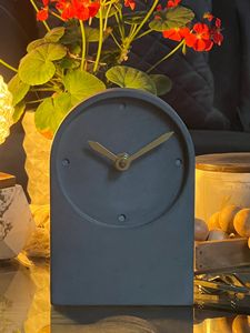 Traditional Desk Alarm <b>Clock</b> with Electronic Movement Needle Display Minimalist Rectangular wooden Desk <b>Clock</b> - Product Image 5