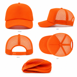 Custom Factory Direct Custom Embroidered Logo Unstructured Trucker <b>Cap</b> Fine Mesh Back Panel Brushed Cotton Front For Wear New - Product Image 3