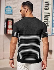 Chemises pour hommes à manches courtes imprimées avec broderie de logo personnalisée, nouvelle collection printemps-été, 100% coton respirant, vêtements décontractés pour le travail - Product Image 3